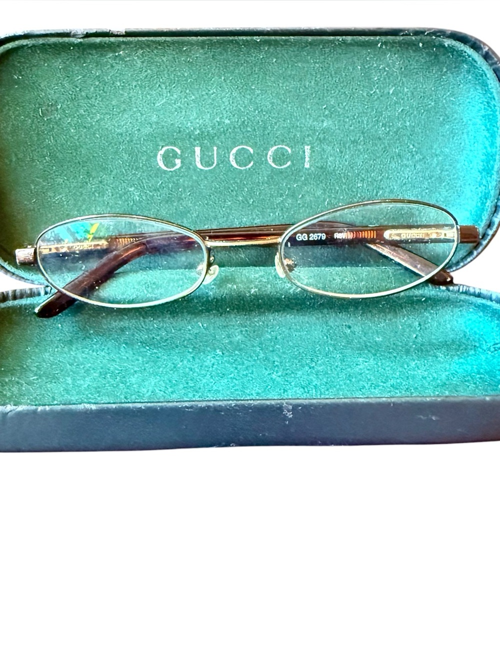 Gucci GG 2679 R8V oval bronze, blue eyeglasses, optical frame 47-19-125